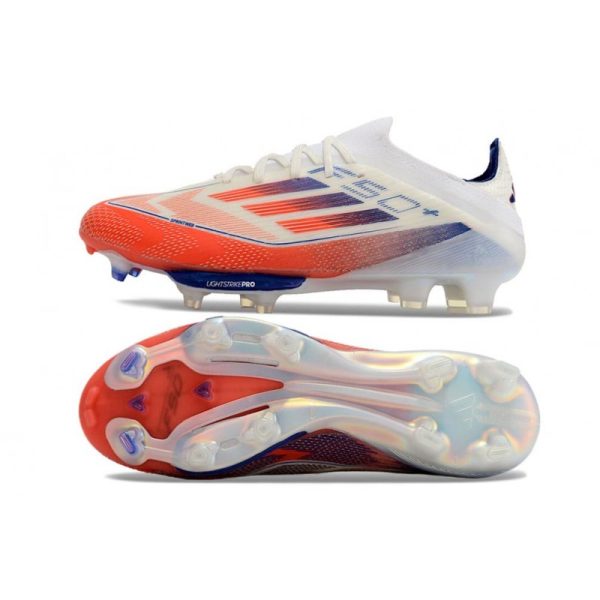 Adidas F50+ Elite FG Advancement - Blanc Rouge Bleu