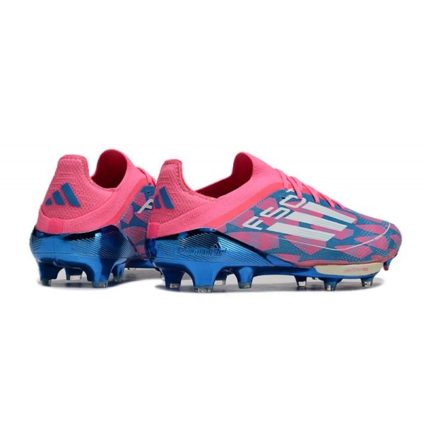 Adidas F50+ Elite FG Bleu Solaire Blanc Ftwr Rose