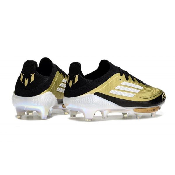 Adidas F50+ Elite FG Doré Noir Blanc