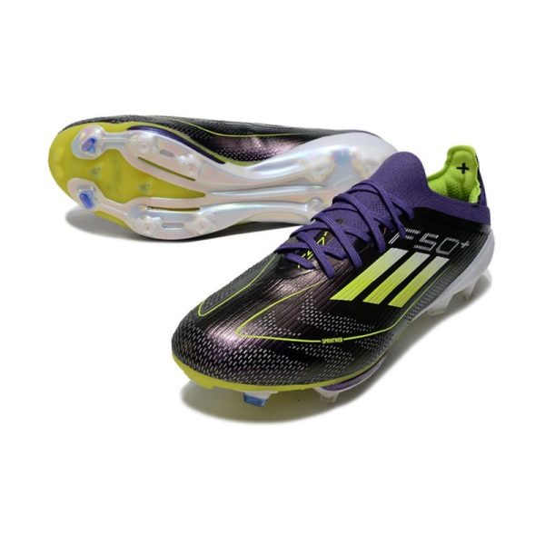 Adidas F50+ Elite FG Fast Reborn - Violet Blanc Lucid Lemon