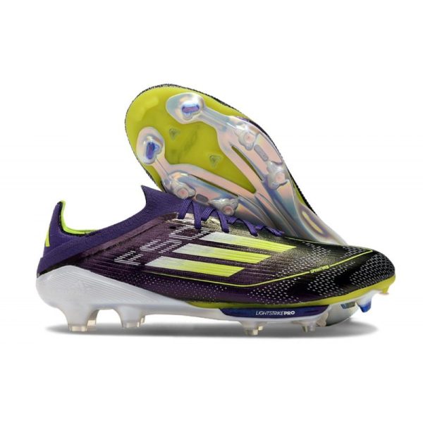 Adidas F50+ Elite FG Fast Reborn - Violet Blanc Lucid Lemon