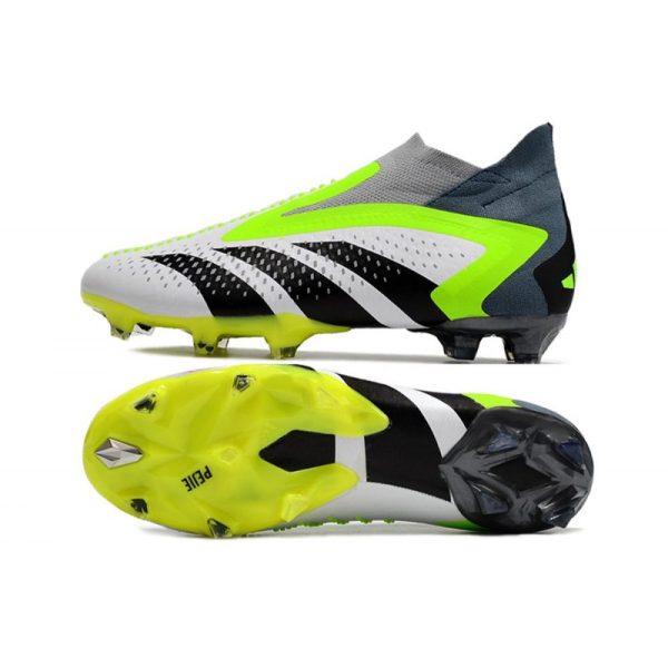 Adidas Predator Accuracy+ FG Blanc Noir Citron Lucide