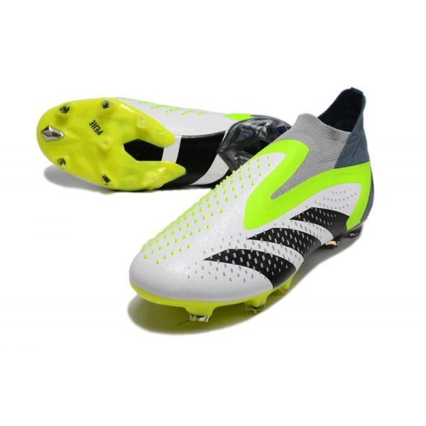 Adidas Predator Accuracy+ FG Blanc Noir Citron Lucide