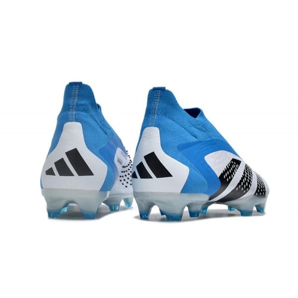 Adidas Predator Accuracy+ FG Chaussures Blanc Bleu Noir
