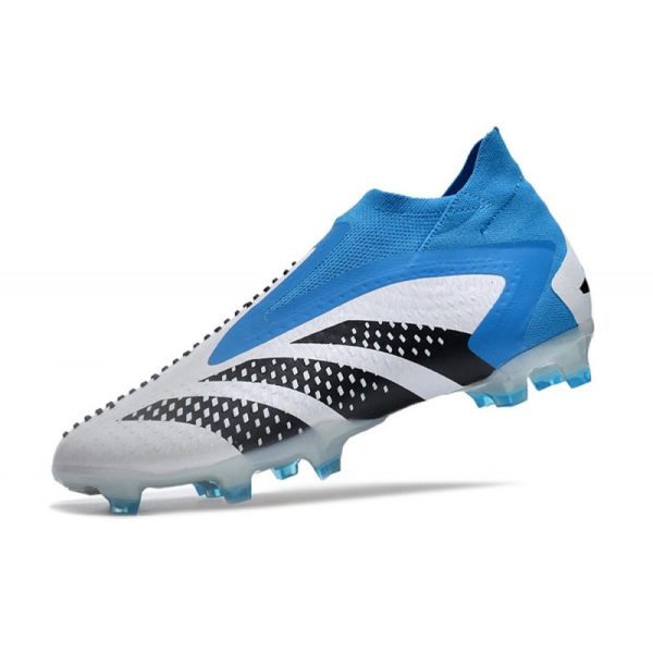 Adidas Predator Accuracy+ FG Chaussures Blanc Bleu Noir