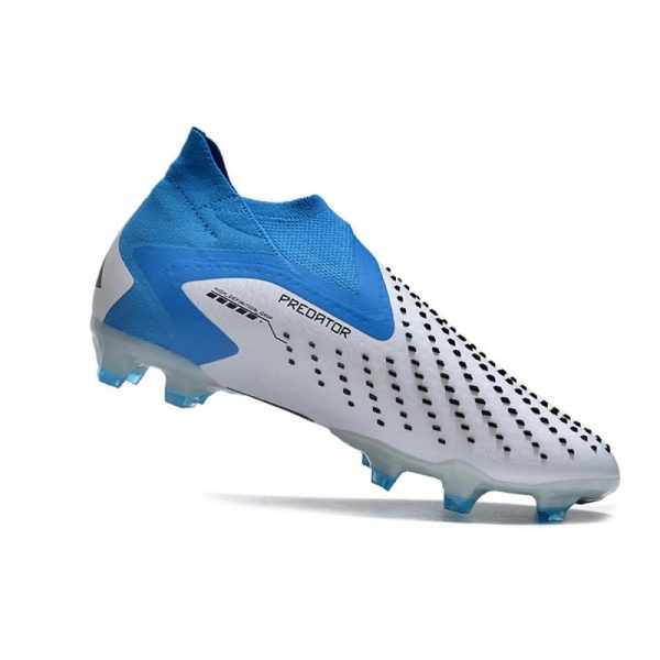 Adidas Predator Accuracy+ FG Chaussures Blanc Bleu Noir