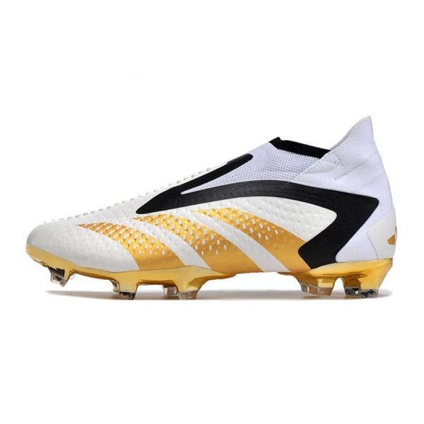 Adidas Predator Accuracy+ FG Chaussures Blanc Or Noir