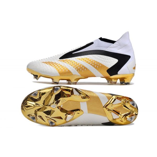 Adidas Predator Accuracy+ FG Chaussures Blanc Or Noir