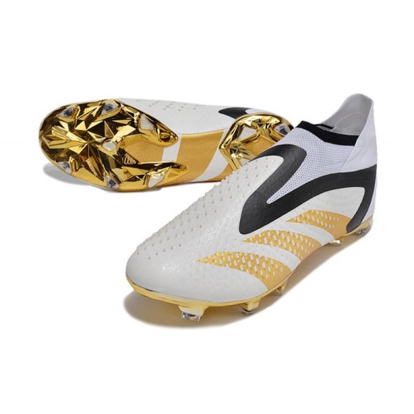Adidas Predator Accuracy+ FG Chaussures Blanc Or Noir