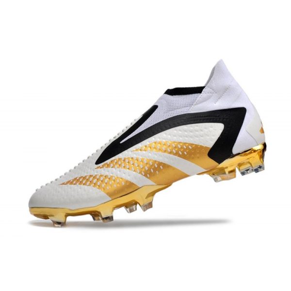 Adidas Predator Accuracy+ FG Chaussures Blanc Or Noir
