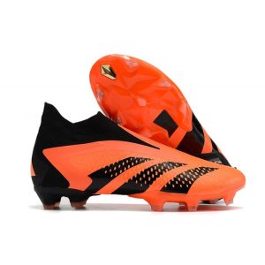 Chaussures de foot Adidas Predator Accuracy+ FG Chaussures Orange Solaire Equipe Noir
