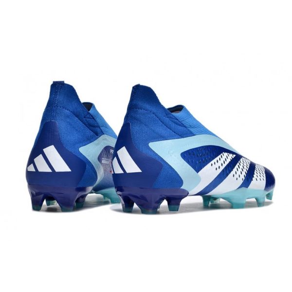 Adidas Predator Accuracy+ FG Chaussures Royal Vif Blanc Bleu Bonheur