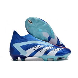 Adidas Predator Accuracy+ FG Chaussures Royal Vif Blanc Bleu Bonheur