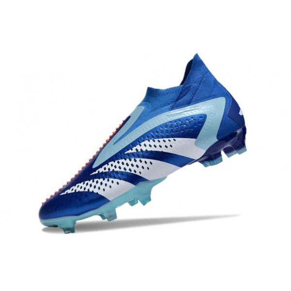 Adidas Predator Accuracy+ FG Chaussures Royal Vif Blanc Bleu Bonheur