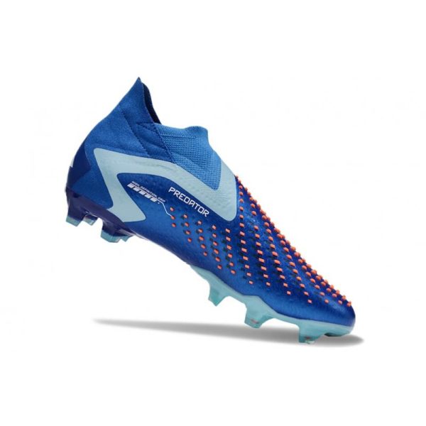 Adidas Predator Accuracy+ FG Chaussures Royal Vif Blanc Bleu Bonheur