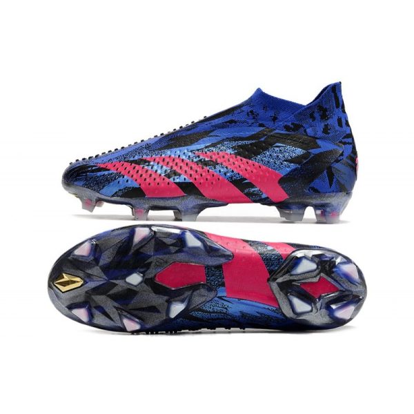 Adidas Predator Accuracy+ FG PP Bleu Lucide Magenta Réel Equipe Noir Foncé