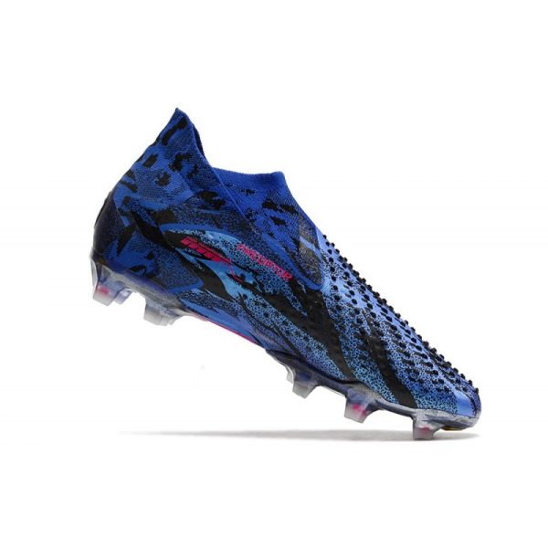 Adidas Predator Accuracy+ FG PP Bleu Lucide Magenta Réel Equipe Noir Foncé