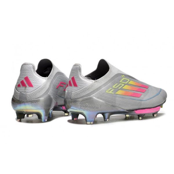 Chaussure Adidas F50 + Laceless FG Gris Jaune Solaire