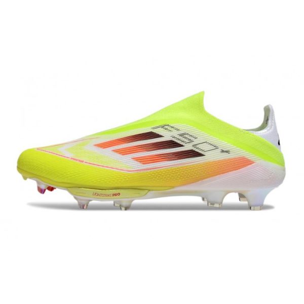 Chaussure Adidas F50 + Laceless FG Jaune Noir