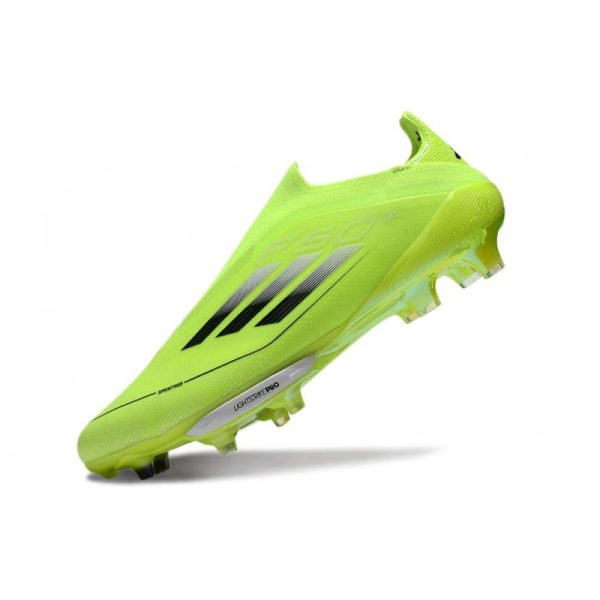 Chaussure Adidas F50 + Laceless FG Jaune Solaire Noir