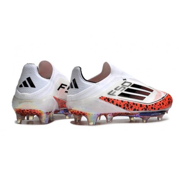 Chaussure Adidas F50 + Laceless FG X Messi Rouge Noir
