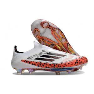 Chaussure Adidas F50 + Laceless FG X Messi Rouge Noir