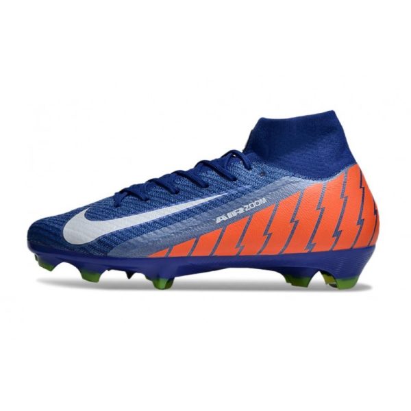 Chaussure Nike Mercurial Superfly X Elite FG Bleu Orange Blanc