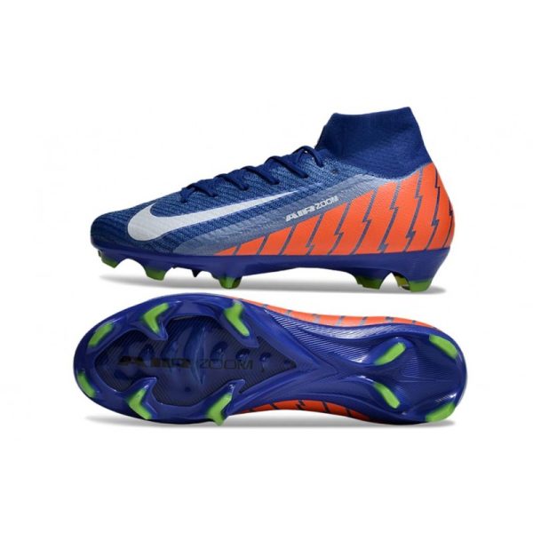 Chaussure Nike Mercurial Superfly X Elite FG Bleu Orange Blanc