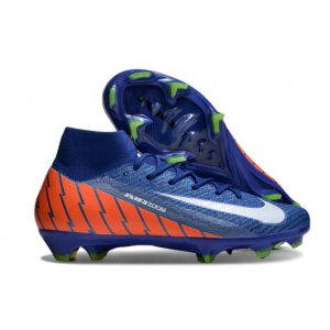 Chaussure Nike Mercurial Superfly X Elite FG Bleu Orange Blanc