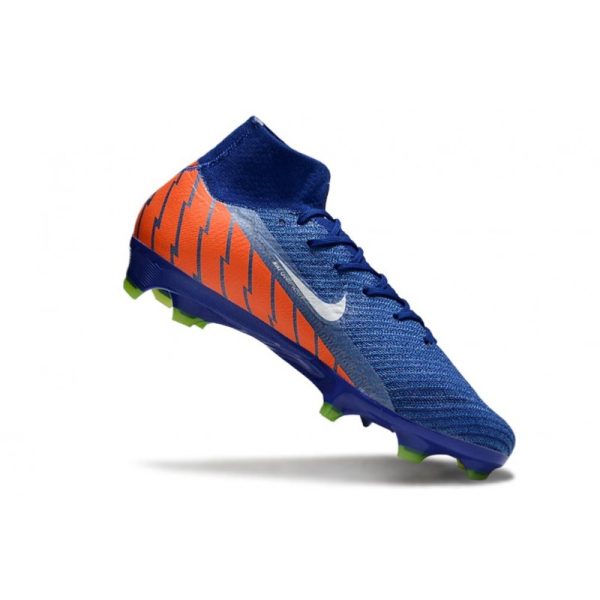 Chaussure Nike Mercurial Superfly X Elite FG Bleu Orange Blanc