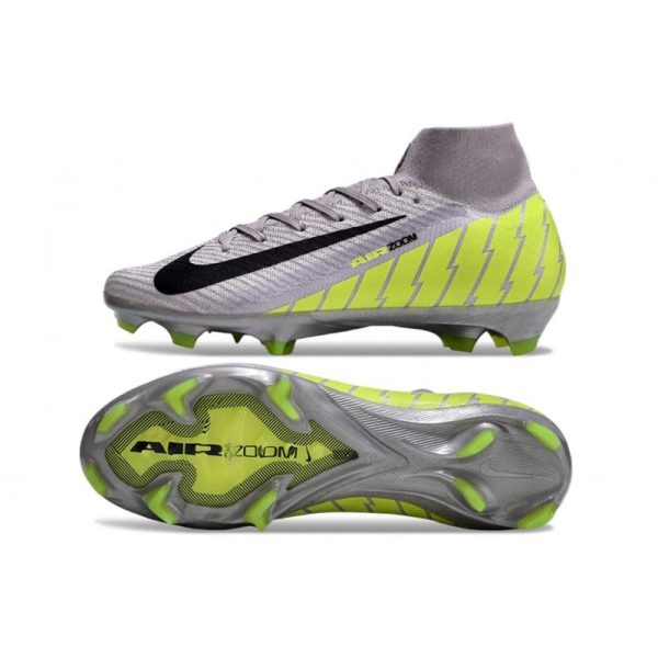 Chaussure Nike Mercurial Superfly X Elite FG Gris Vert Noir