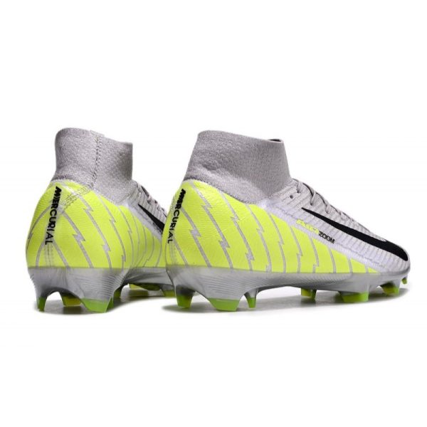 Chaussure Nike Mercurial Superfly X Elite FG Gris Vert Noir