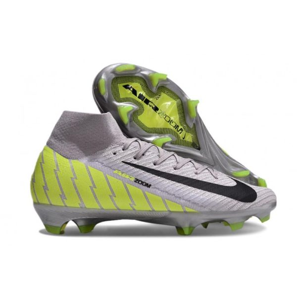 Chaussure Nike Mercurial Superfly X Elite FG Gris Vert Noir