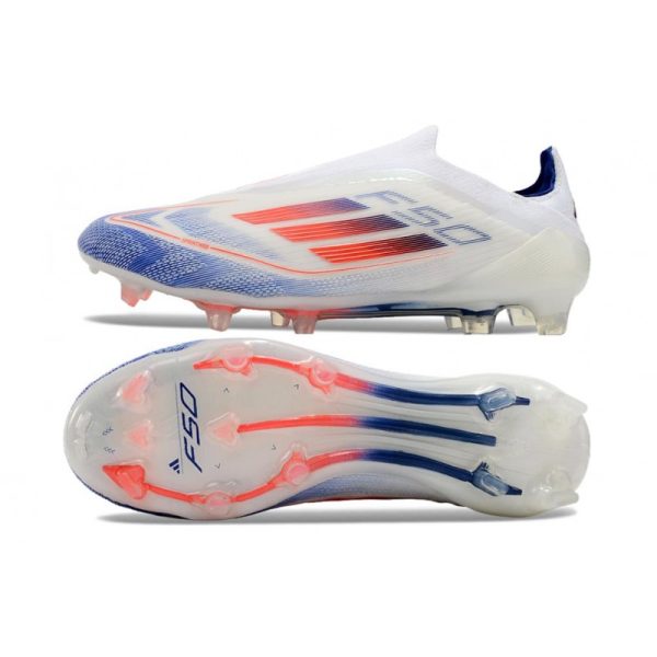 Chaussure adidas F50 Elite LL FG Advancement - Blanc Bleu Rouge