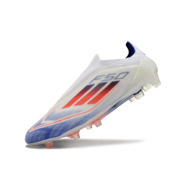 Chaussure adidas F50 Elite LL FG Advancement - Blanc Bleu Rouge