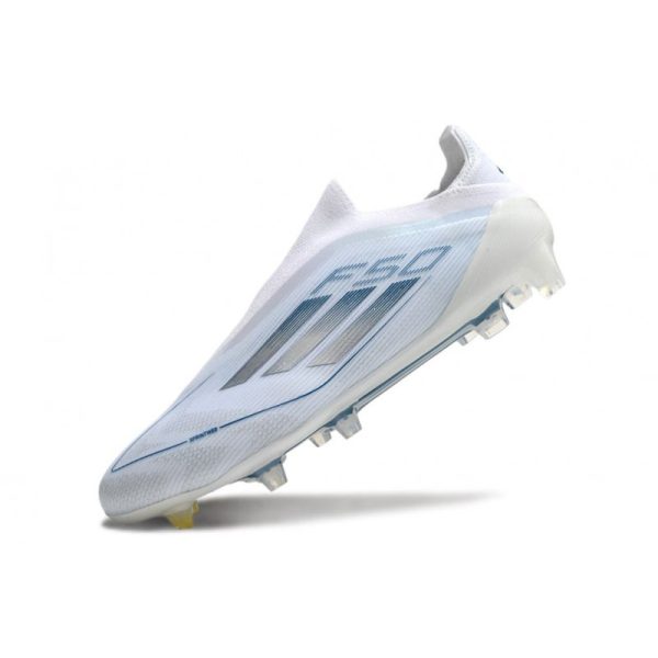 Chaussure adidas F50 Elite LL FG Blanc Bleu
