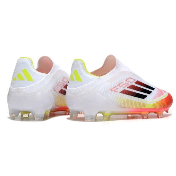 Chaussure adidas F50 Elite LL FG Blanc Noir Jaune Solaire Rouge