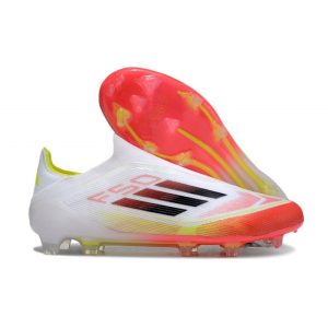 Chaussure adidas F50 Elite LL FG Blanc Noir Jaune Solaire Rouge