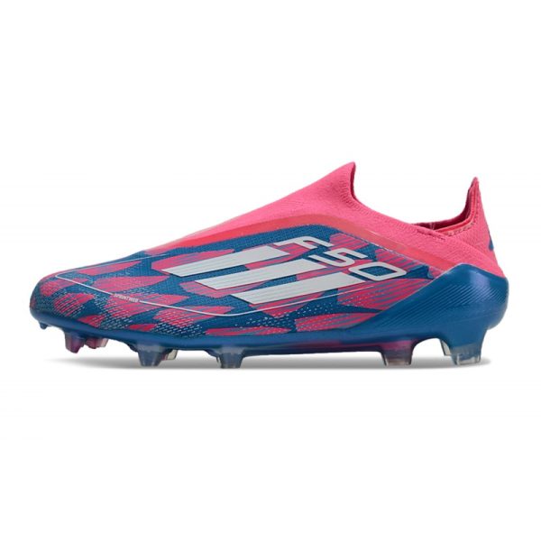 Chaussure adidas F50 Elite LL FG Bleu Solaire Blanc Ftwr Rose