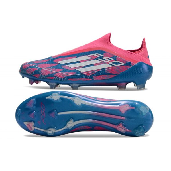 Chaussure adidas F50 Elite LL FG Bleu Solaire Blanc Ftwr Rose