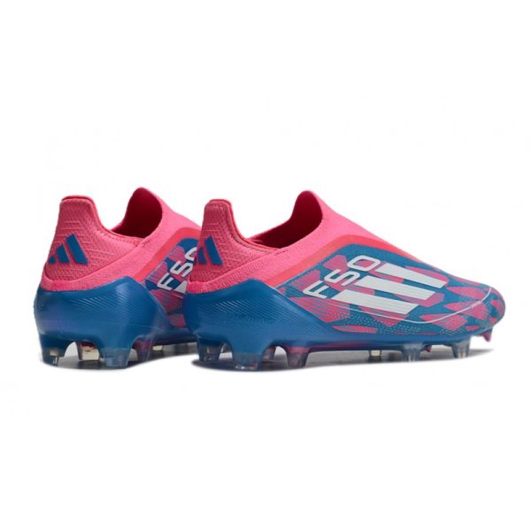 Chaussure adidas F50 Elite LL FG Bleu Solaire Blanc Ftwr Rose