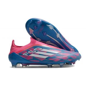 Chaussure adidas F50 Elite LL FG Bleu Solaire Blanc Ftwr Rose