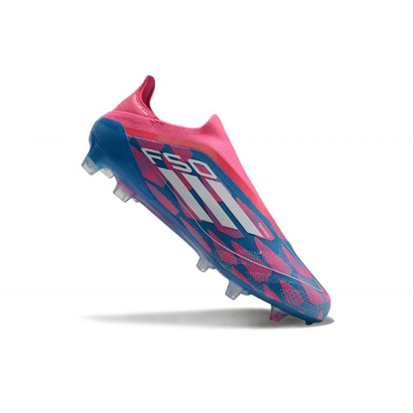 Chaussure adidas F50 Elite LL FG Bleu Solaire Blanc Ftwr Rose