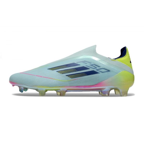 Chaussure adidas F50 Elite LL FG Bleu Très Pâle Semi Bleu Lucide Jaune Semi Solaire