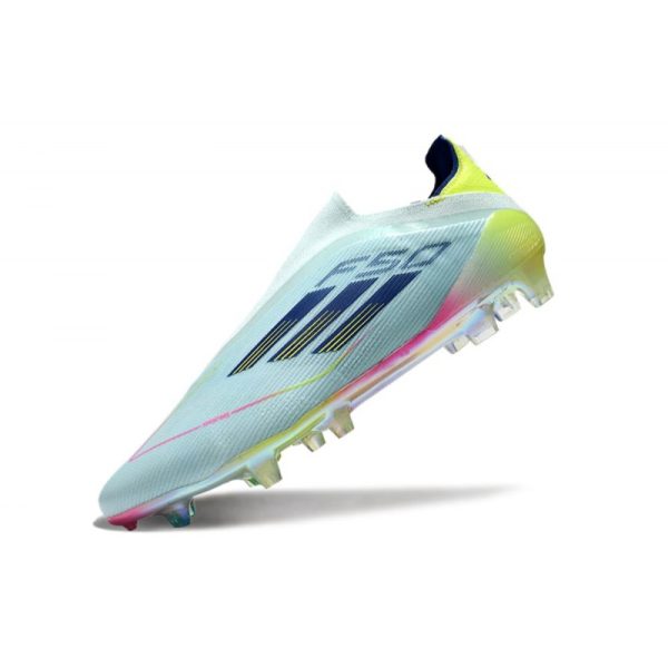 Chaussure adidas F50 Elite LL FG Bleu Très Pâle Semi Bleu Lucide Jaune Semi Solaire