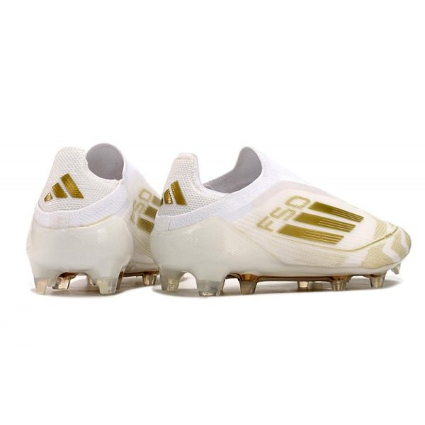 Chaussure adidas F50 Elite LL FG Day Spark - Blanc Doré