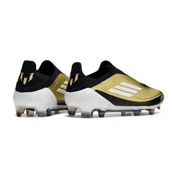 Chaussure adidas F50 Elite LL FG Doré Noir Blanc