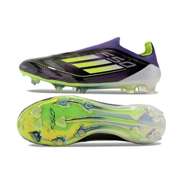 Chaussure adidas F50 Elite LL FG Fast Reborn - Violet Blanc Lucid Lemon ÉDITION LIMITÉE