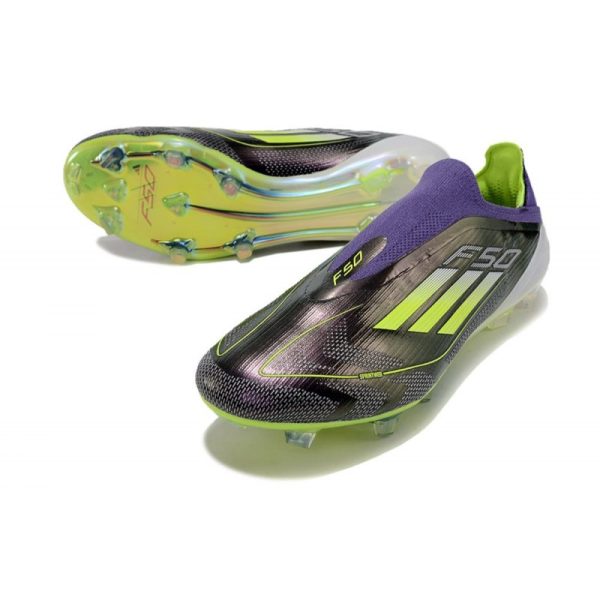 Chaussure adidas F50 Elite LL FG Fast Reborn - Violet Blanc Lucid Lemon ÉDITION LIMITÉE