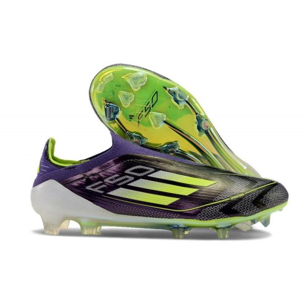 Chaussure adidas F50 Elite LL FG Fast Reborn - Violet Blanc Lucid Lemon ÉDITION LIMITÉE